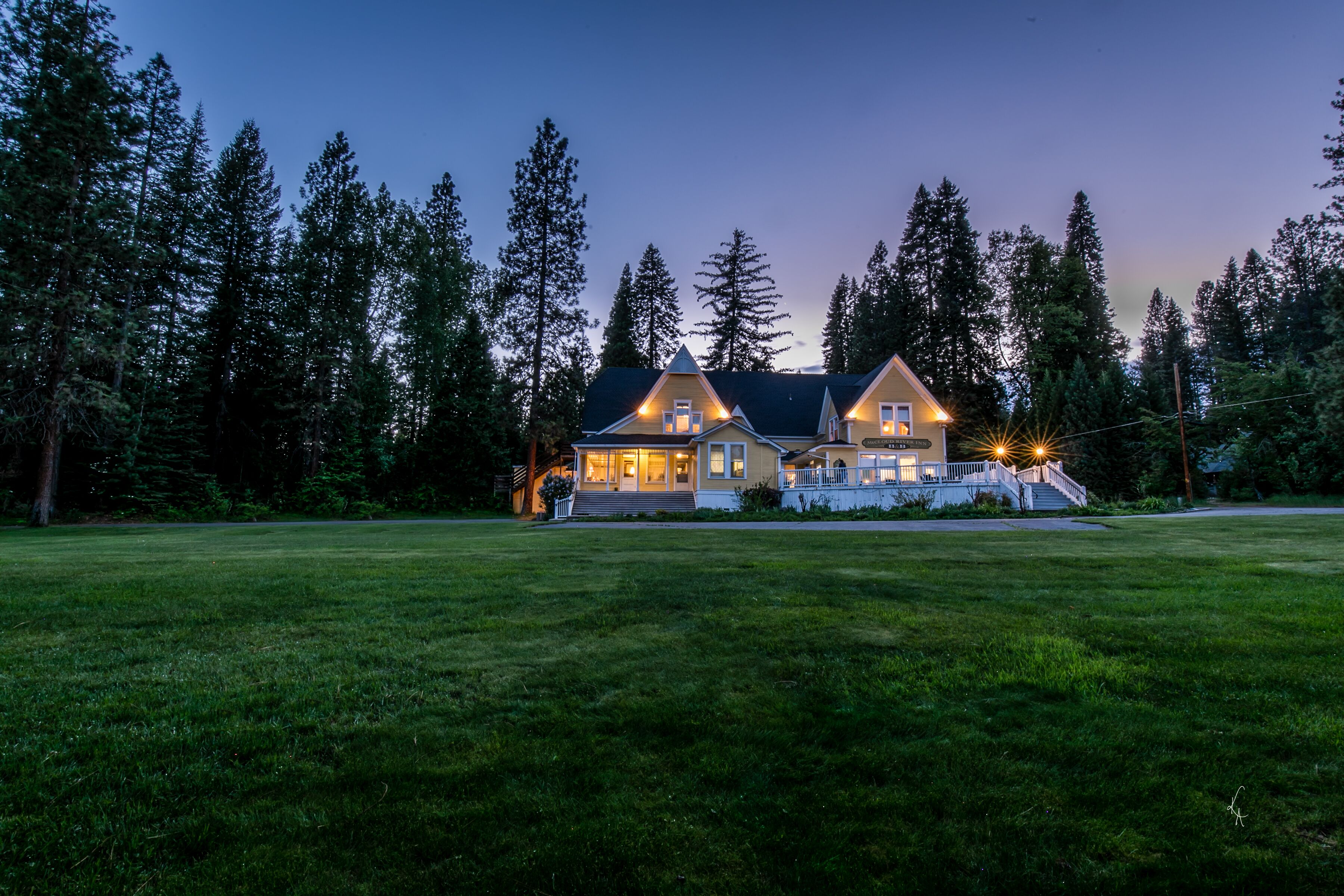 front of property – evening/night