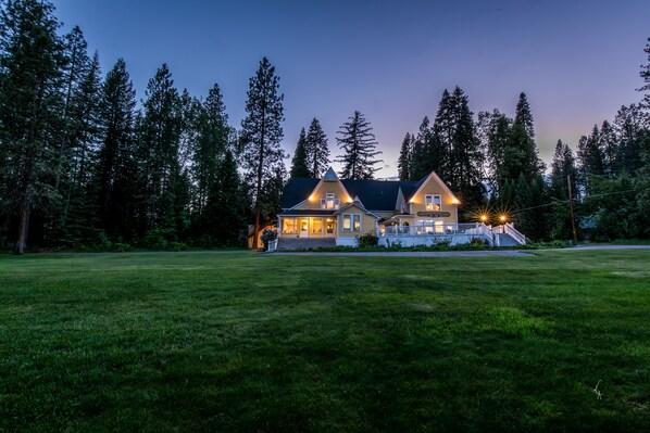 Front of property – evening/night