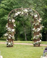 Outdoor wedding area