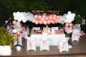 Outdoor banquet area - Luxury ocean view villa  (Westmoreland)