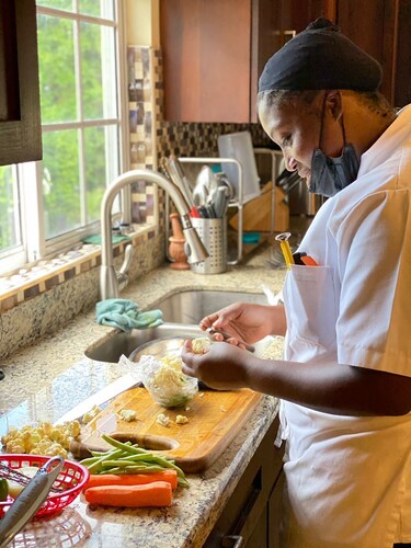 Abgelegener Meerblick des Weißen Hauses