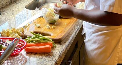 Abgelegener Meerblick des Weißen Hauses