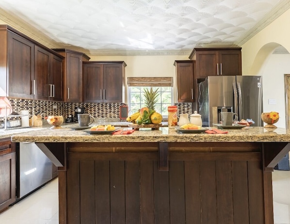 Fridge, microwave, oven, stovetop - Luxury ocean view villa  (Westmoreland)
