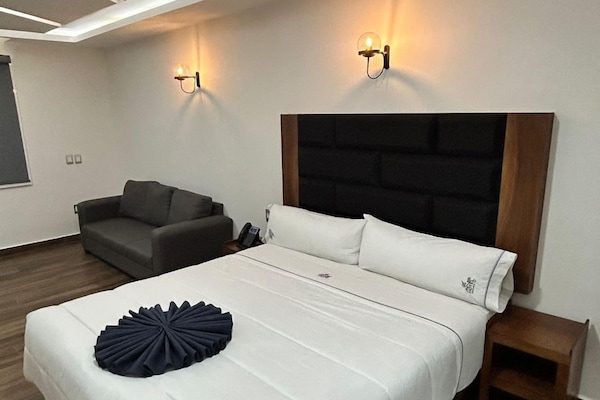 In-room safe, desk, laptop workspace, blackout drapes