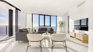 Televisión de pantalla plana de 55 pulgadas con canales digitales