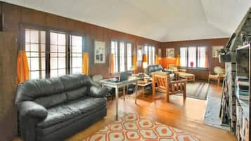 Tv, pejs, dvd-afspiller, videobibliotek