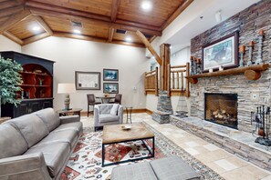 TV, fireplace, DVD player