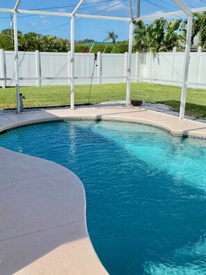 A heated pool