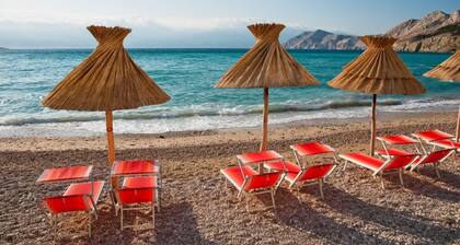Studio apartment in Baška with Terrace, Air condition, WIFI (4863-5)