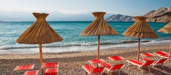 Apartamento Estudio en Baška con Terraza, Acondicionador, WIFI (4863-5)