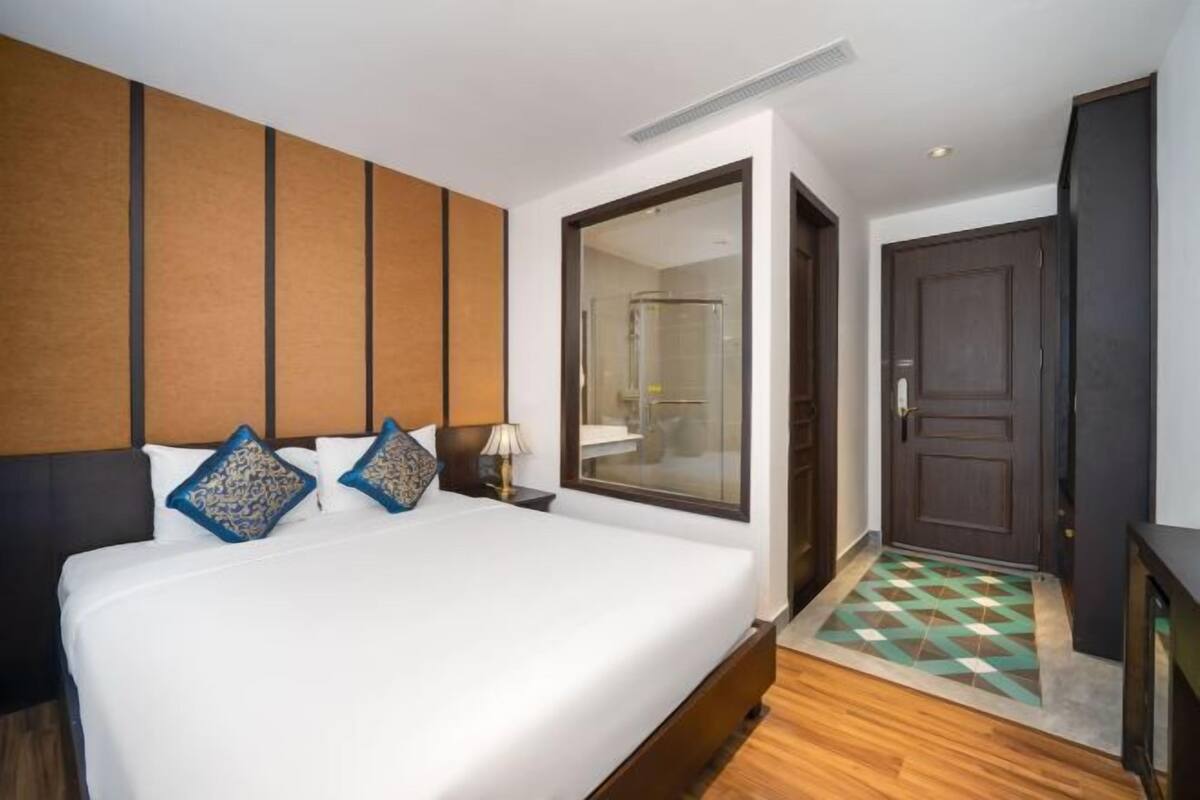Premium bedding, down duvets, memory-foam beds, minibar