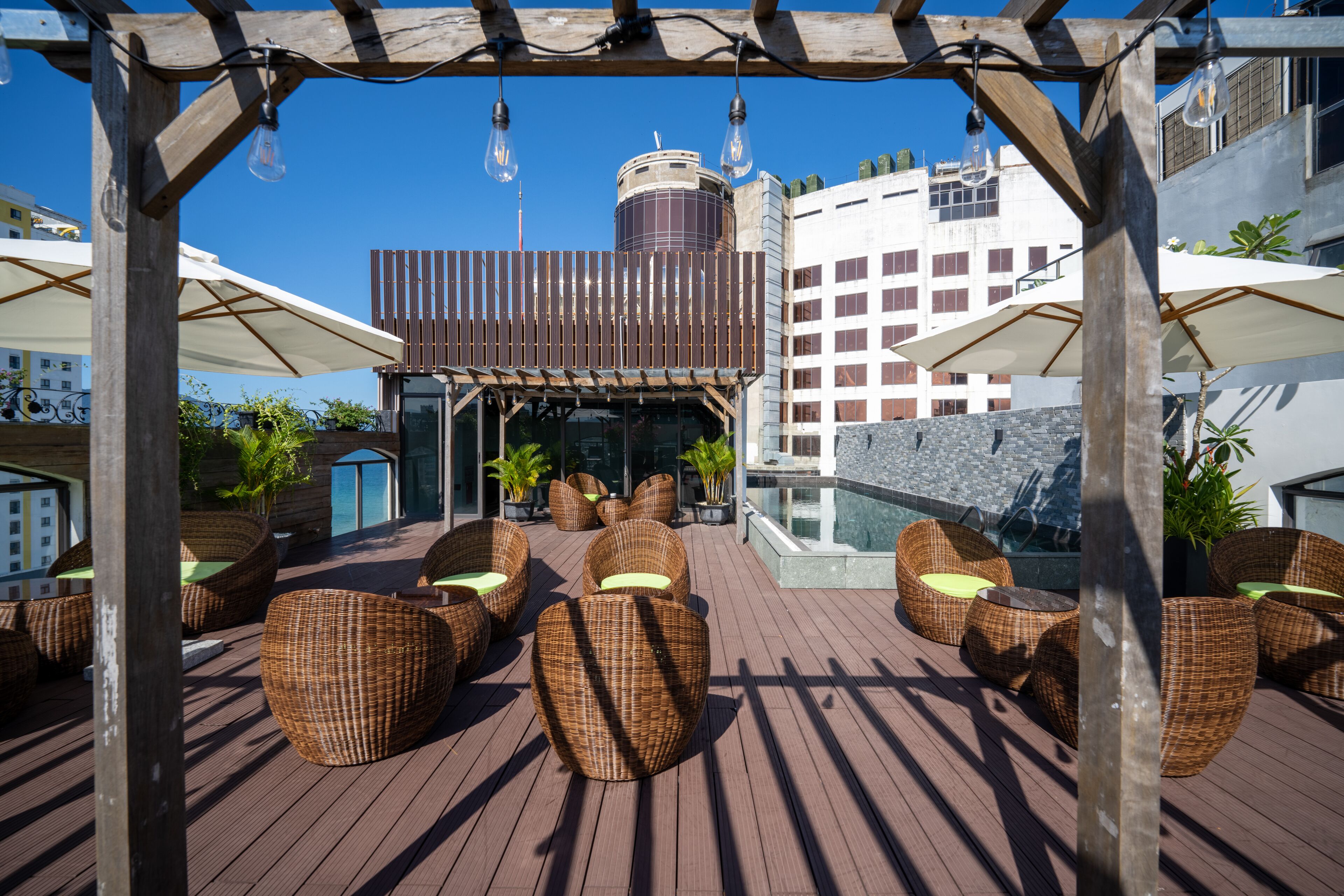 Rooftop pool