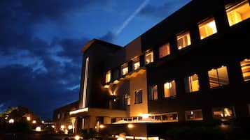 Front of property – evening/night