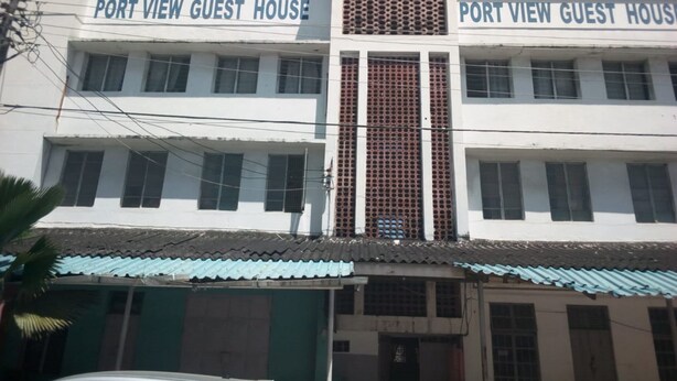 A two-story building with the sign "Port View Guest House" on the facade. - Port View Guest House (Mombasa)