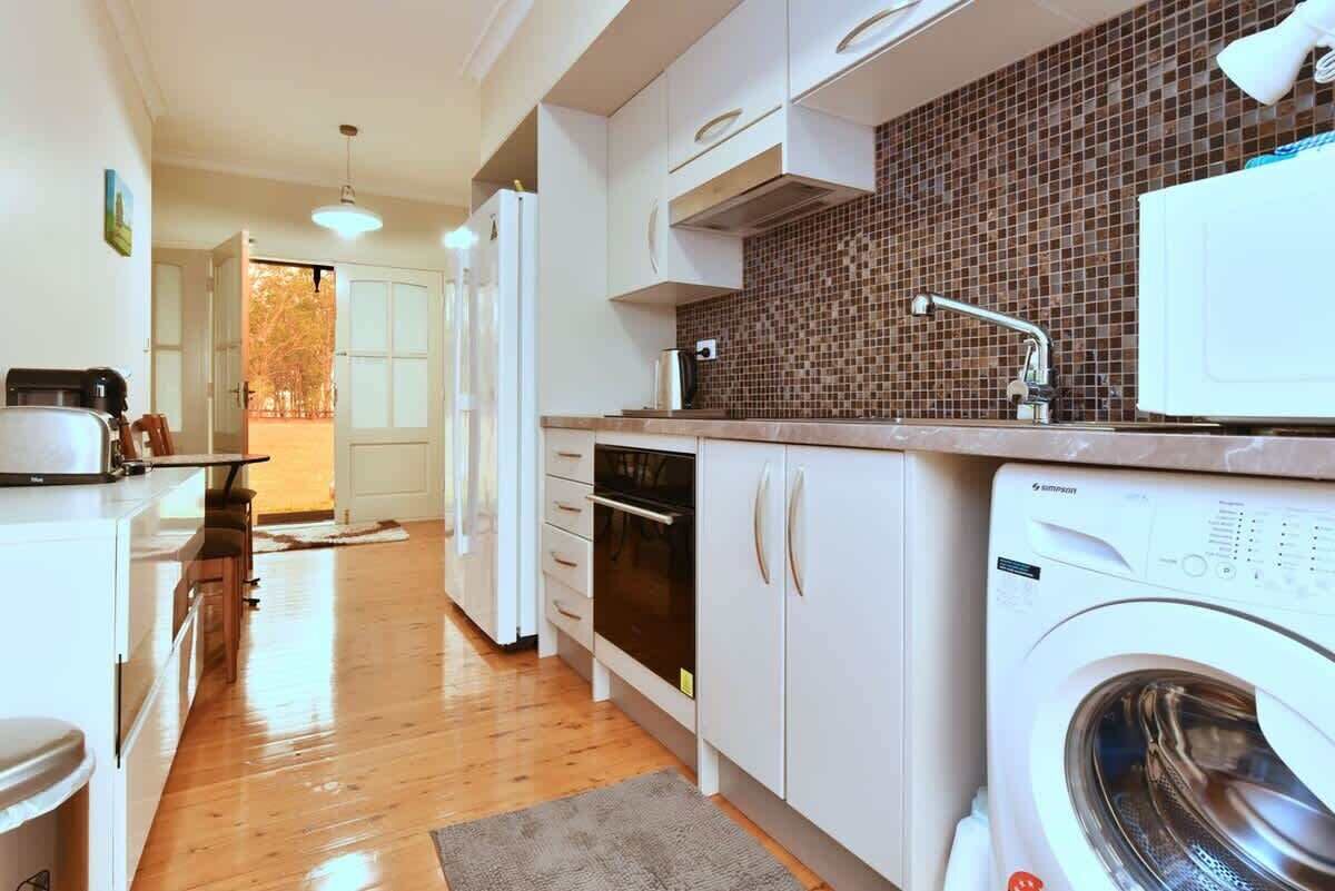 Coffee/tea maker, fridge, microwave, electric kettle