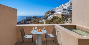 Suite, Whirlpool, Meerblick | Terrasse/Patio