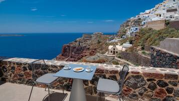 Suite Junior, baignoire Ă  jets, vue mer | Vue de la chambre