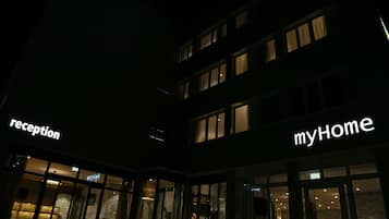 Front of property – evening/night