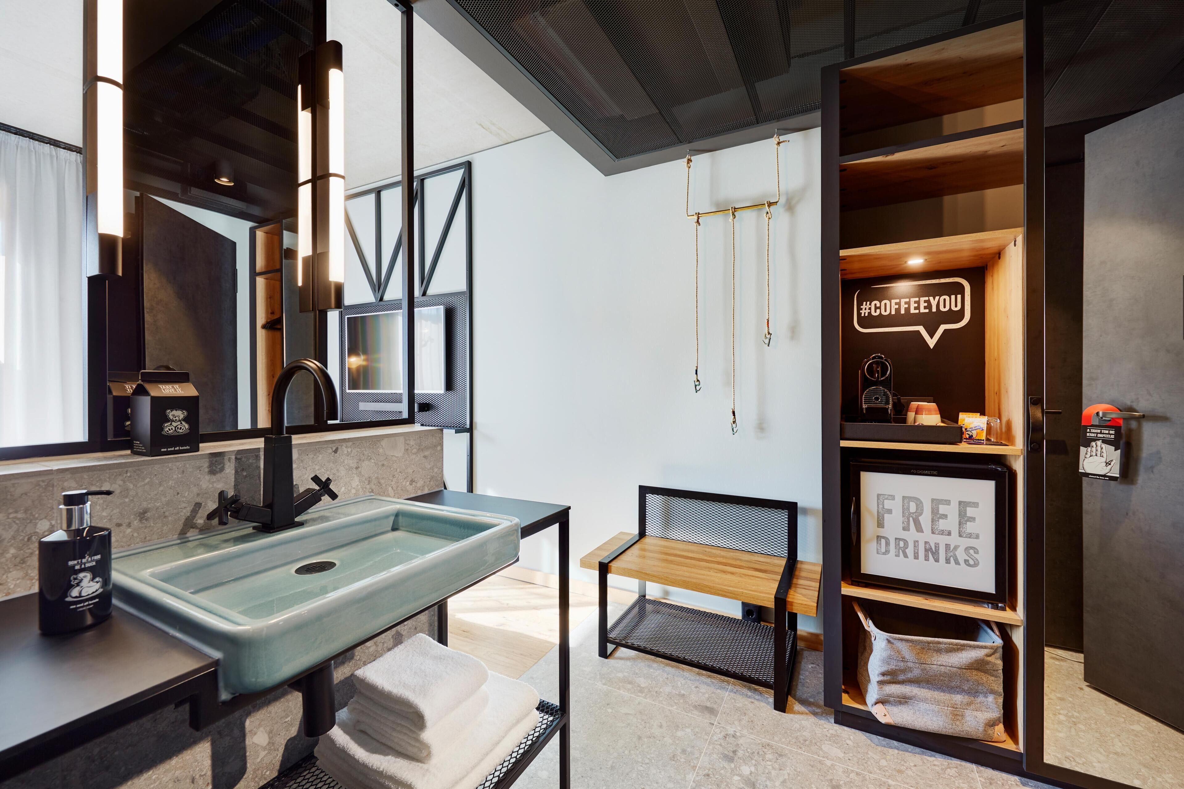 Free minibar, in-room safe, laptop workspace, blackout drapes