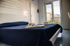 Double Room, Balcony (Loggia del Santuario) | Premium bedding, down comforters, individually decorated, desk - Praja Vecchia (Praia a Mare)