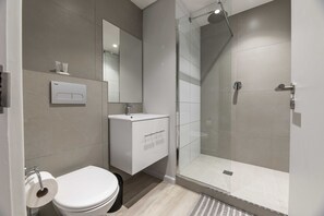 Apartment, 2 Bedrooms | Bathroom | Separate bathtub and shower, towels, soap, shampoo - C501 Woodstock Quarters Funky Apartment. (Cape Town)
