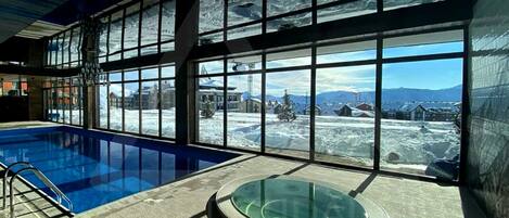 Indoor pool, a heated pool