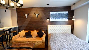 1 quarto, cofres nos quartos, ferros/tábuas de passar roupa