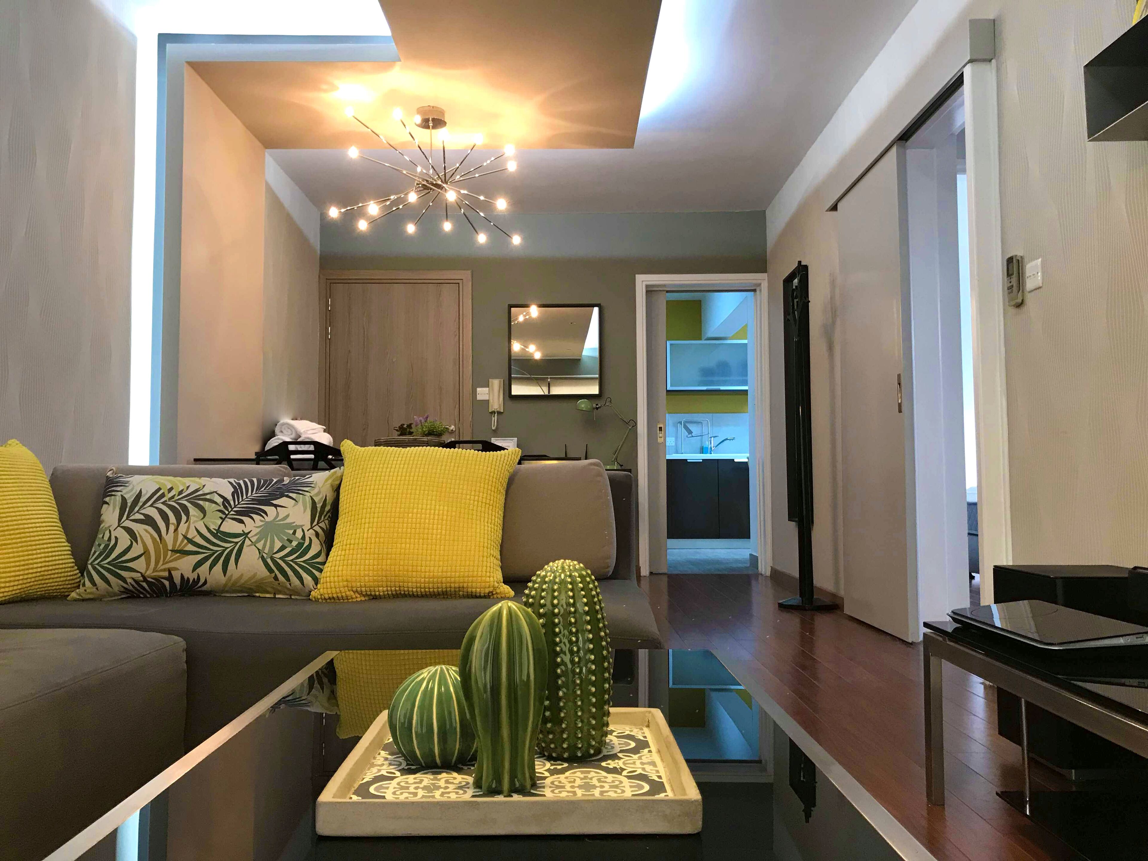 Apartamento City, 1 cama de matrimonio con sofá cama, no fumadores, vistas a la ciudad | Zona de estar | Televisión LCD de 42 pulgadas con canales por cable, una televisión