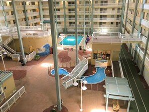 Indoor pool, outdoor pool
