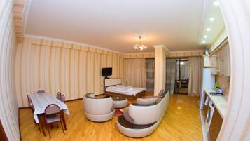 Apartment, 1 Bedroom | 1 bedroom, desk, iron/ironing board, free WiFi
