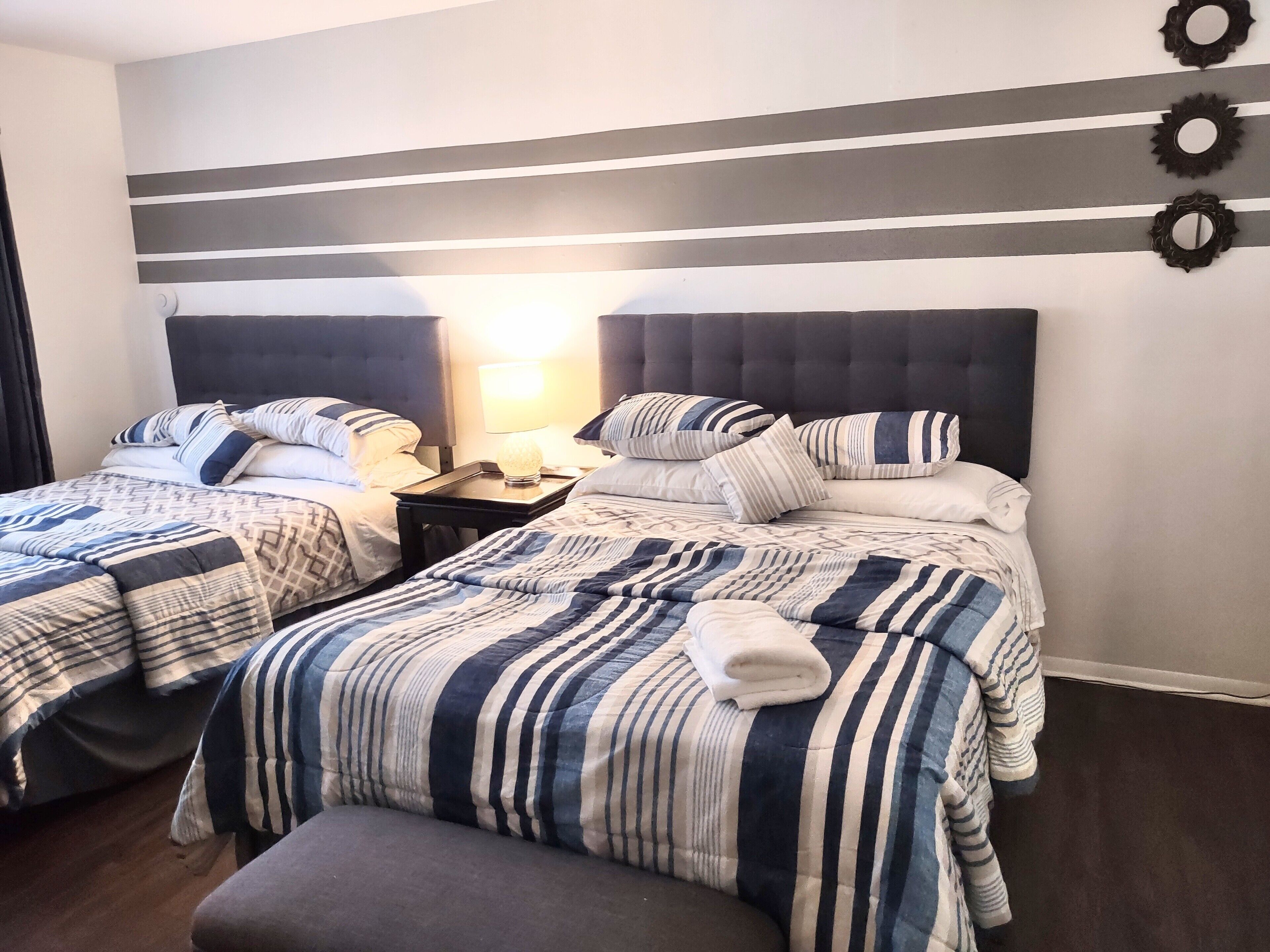 2 bedrooms, iron/ironing board, free WiFi, bed sheets