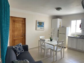 Standard Apartment, 1 Bedroom | Living area | 32-inch Smart TV with digital channels, TV - Karimar Beach Condo Hotel (Punta Cana)