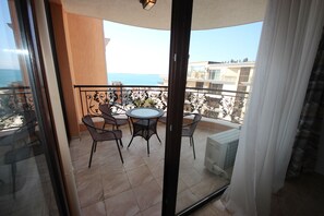 Exclusive-Apartment, Balkon, Meerblick | Balkon