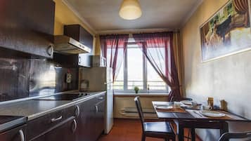 Apartment, 1 Schlafzimmer | Eigene Küche | Großer Kühlschrank, Mikrowelle, Herdplatte