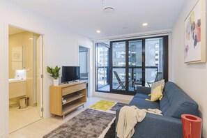 Apartment, 2 Bedrooms | Living area - Sky Tower Right Next Door, Spacious, Modern (Auckland)