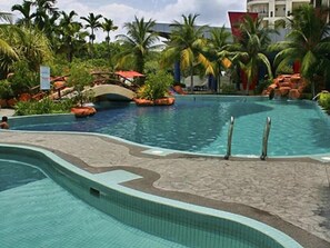 Outdoor pool, open 8:00 AM to 7:00 PM, pool loungers - AnCasa by Ambassadors Suite (Port Dickson)