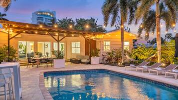 A heated pool