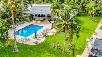 A heated pool