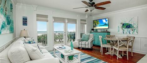 Smart TV, DVD player, books