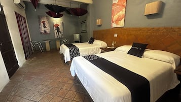 Desk, iron/ironing board, free WiFi, bed sheets