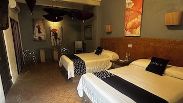 Standard Room, 2 Double Beds | Desk, iron/ironing board, free WiFi, bed sheets