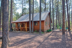 Exterior - Family Cabin in the Pines. All Wood! Charming memory-maker. (Pinetop-Lakeside)