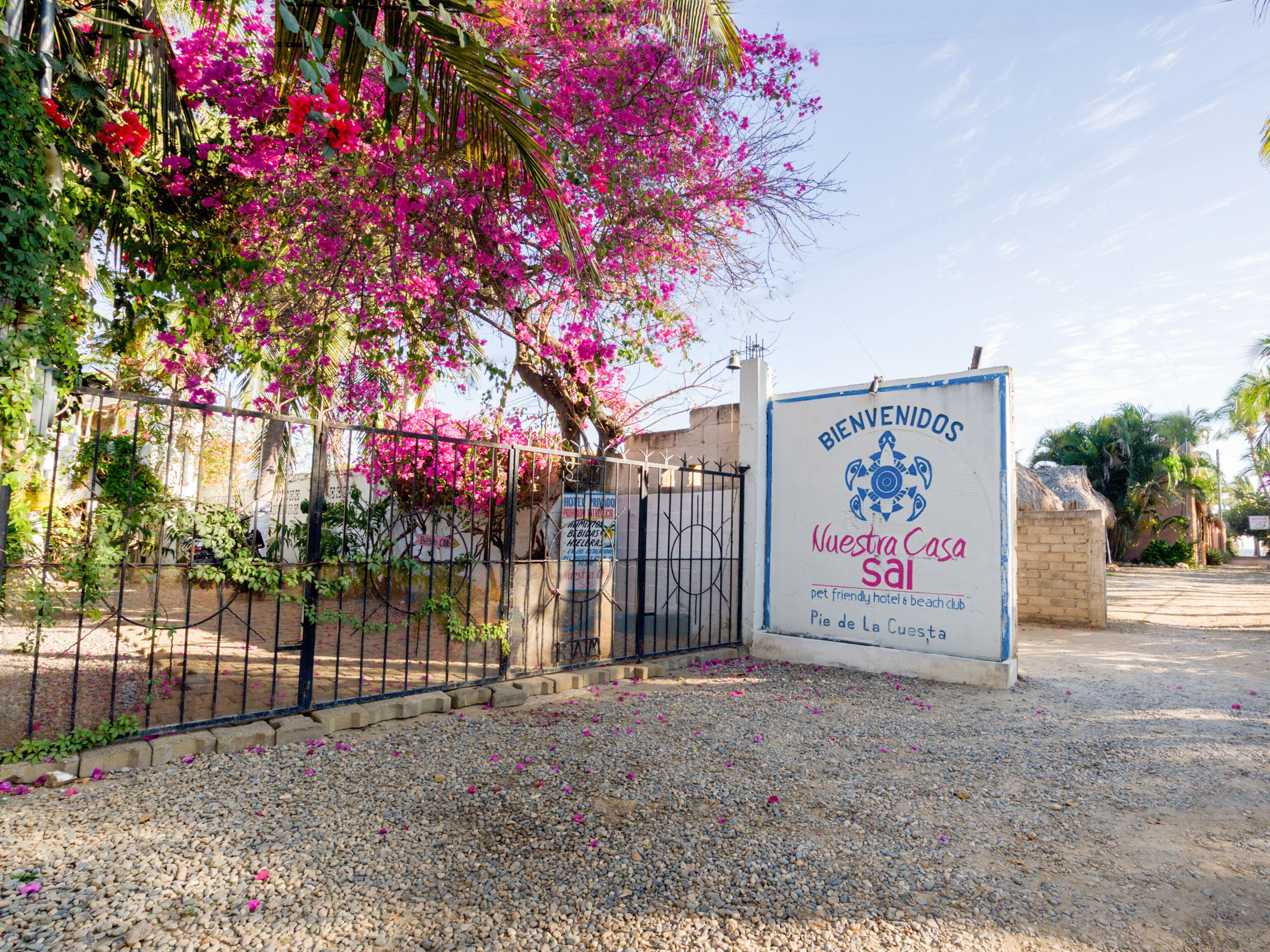 Entrada de la propiedad