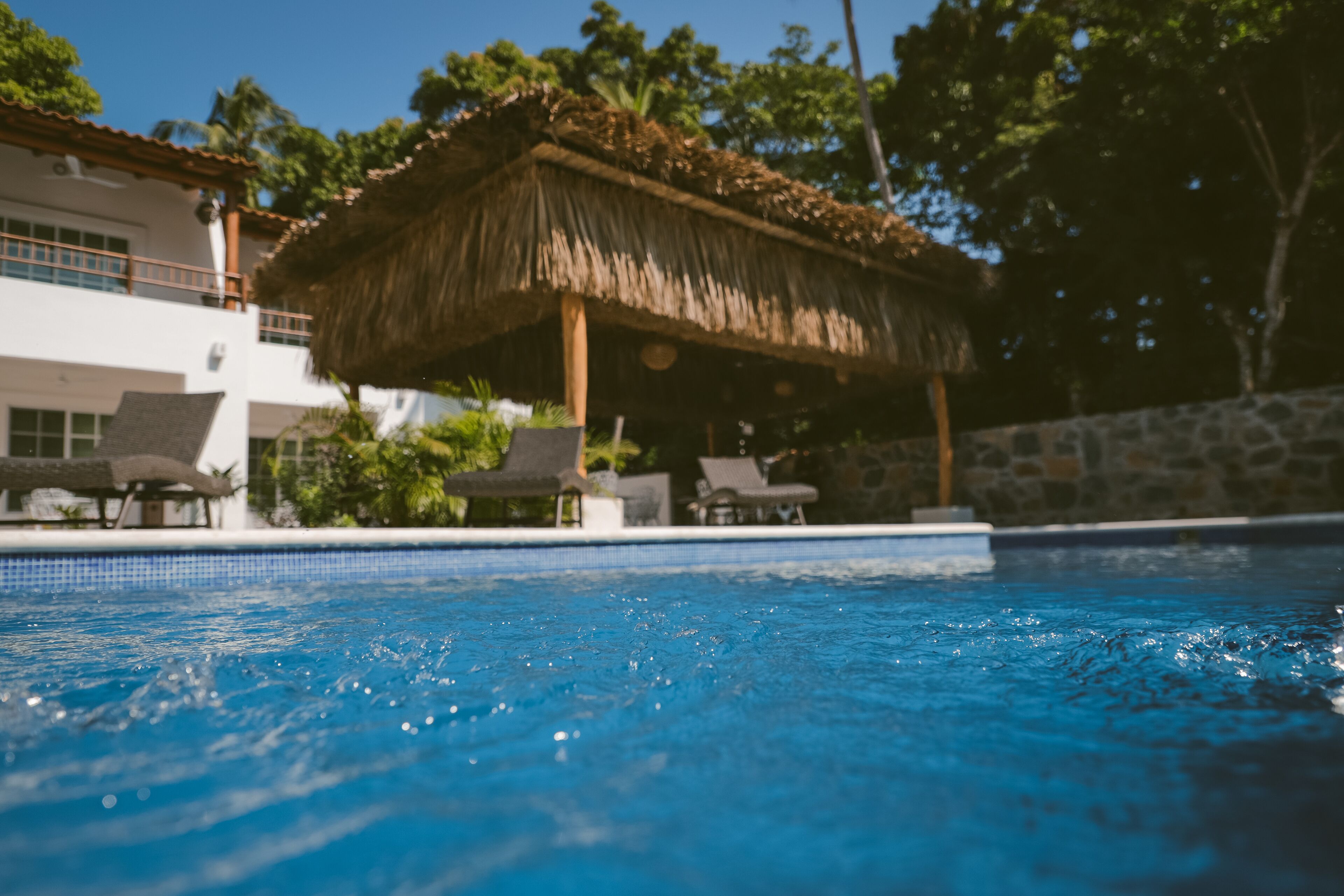 2 outdoor pools, sun loungers