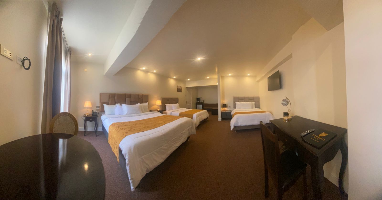 Deluxe Triple Room, City View | Egyptian cotton sheets, premium bedding, down comforters