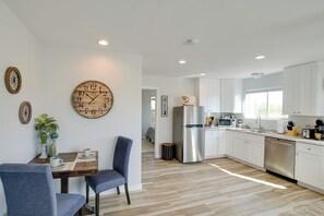 Microwave, dishwasher, coffee/tea maker, toaster - Poolside Relaxation: Couple's Retreat in Peoria! (Peoria)