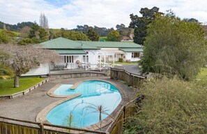 Outdoor pool - Poripori Homestead (Lower Kaimai)