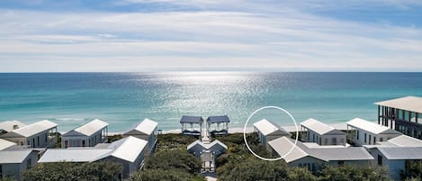 在海滩