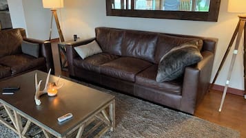 Smart TV, fireplace, offices, printers