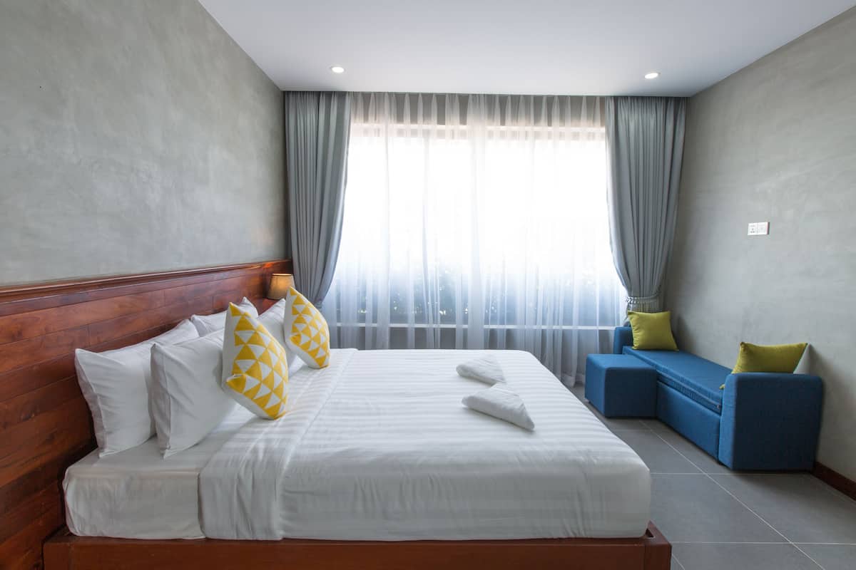 Deluxe-Doppelzimmer | Schreibtisch, Bügeleisen/Bügelbrett, kostenloses WLAN, Bettwäsche